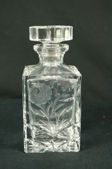 Etched Crystal Decanter