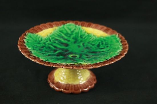 Majolica Pedestal Stand