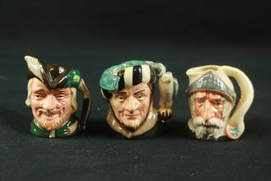 3 Royal Doulton Toby Mugs