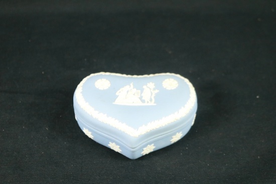 Wedgwood Heart Shaped Covered Box