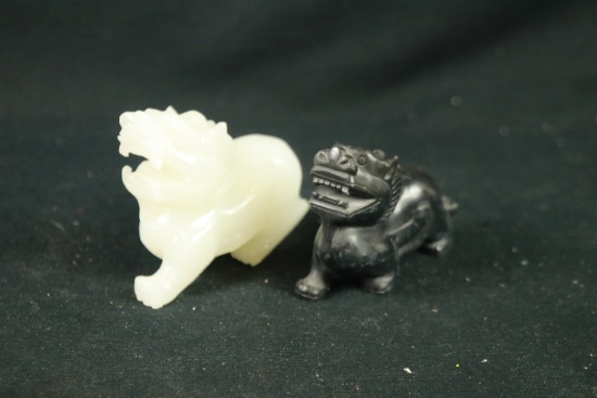 2 Stone Foo Dogs