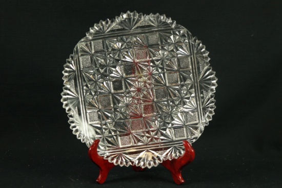Pressed Glass Plate