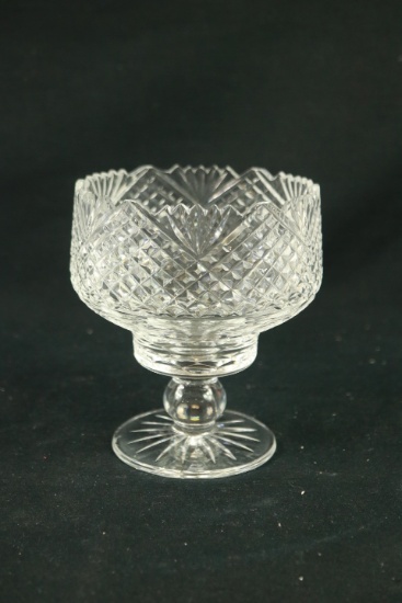 Royal Crystal Waterford Pedestal Bowl Signed John Mc Namara