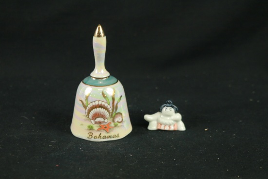 Porcelain Bell & Figurine