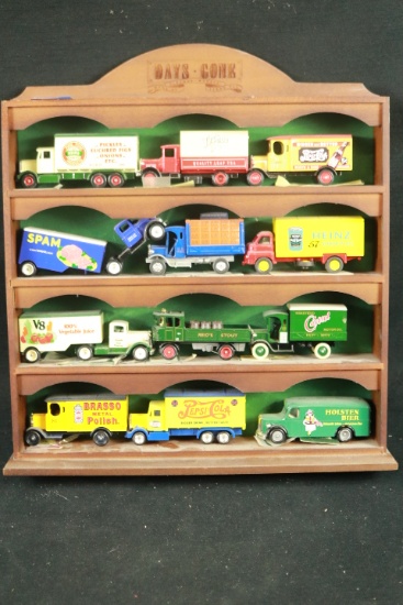 12 Model Trucks On Display