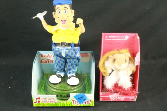 Dancing Golfer Toy & Singing Hamster Toy
