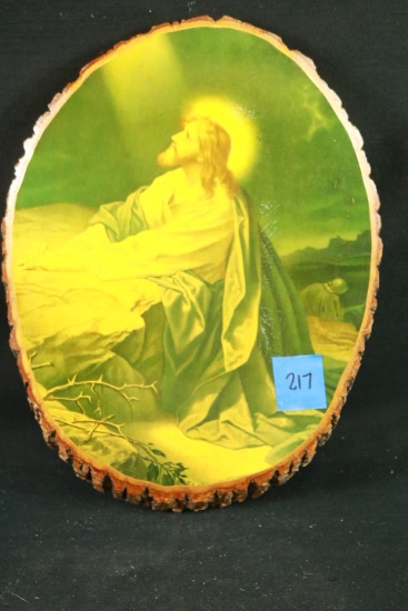 Christ In The Garden Painting On Wood