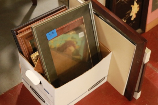 Box Of Assorted Prints & Frames