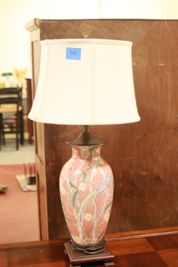 Asian Peacock Lamp