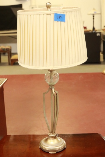 Modern Metal & Glass Lamp