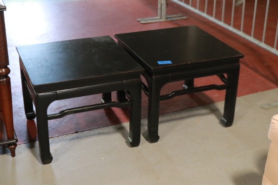 Pair Of Asian Style End Tables