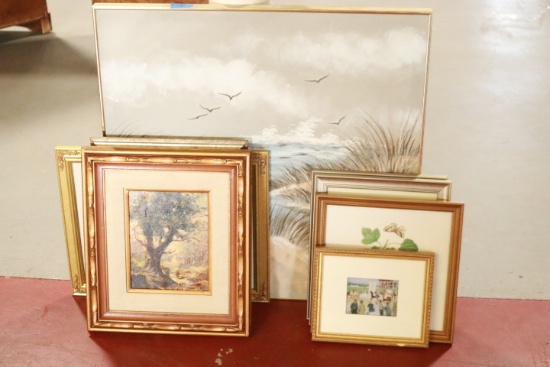 8 Framed Prints & Oil Paintings