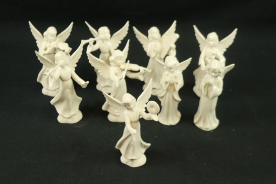 9 Dresden Angel Figurines