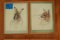 4 Framed Animal Prints