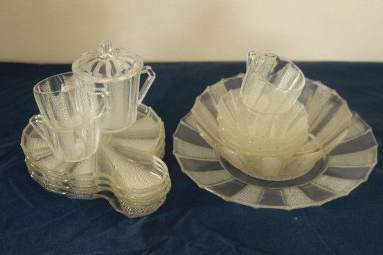 Assorted Pieces Of Depression Glass