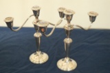 Pair Of Gorham Sterling Silver Candle Sticks