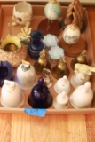 Box Of Bells, Eggs, & Misc Glassware