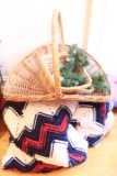 2 Baskets & Handmade Blanket