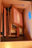 Box Of Frames & Prints, & Box Of Glassware/Misc.