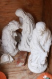 4 Piece Concrete Nativity Set