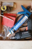 Electric Drill, Caulking Gun & Drill Bits