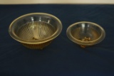 2 Depression Glass Bowls