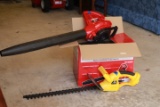 Troy Bilt Blower & Electric Hedgetrimmer