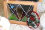 2 Pieces of Stained Glass