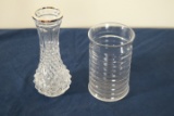 2 Glass Vases