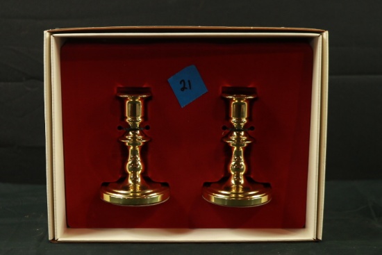 Set of Baldwin Brass Candlesticks