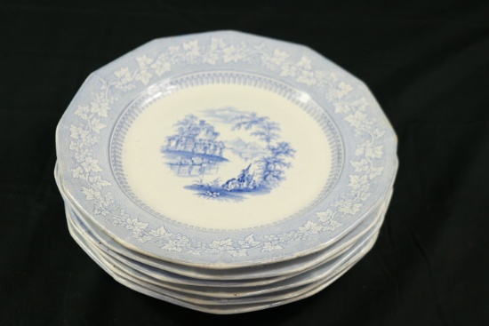 6 Jand G. Alcock Vintage Pattern Plates