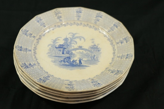 5 J.R. & C. Chinese Plates