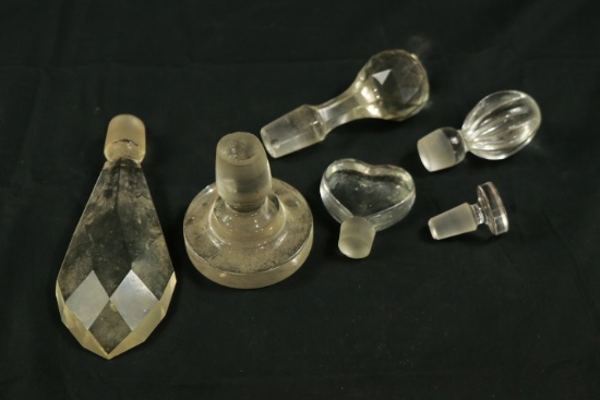 6 Assorted Glass Stoppers