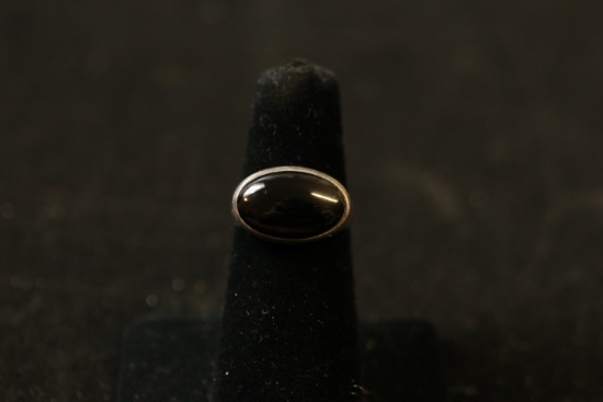 Sterling Silver Ring With Onyx