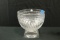 Large Polish Crystal Bombay Footed Bowl