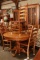 Oak Kitchen Table With Hidden Leaf & 4 Chairs