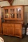 Solid Oak 2 Pc. China Cabinet Made By Sprouse Furniture Louisa, VA