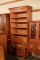 Antique 2 Pc. Stepback Pine Cabinet