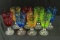 Set Of 8 Hungarian Crystal Stems