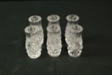 3 Pairs Of Glass Salt & Peppers