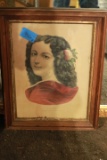 Antique Frame & Print 