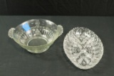 Glass Bowl & Glass Tray