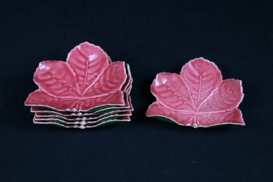 Set of 6 Senegal China Leaf Trays