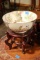 Chinese Porcelain Bowl & Plant Stand