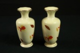 Pair of jewel Tea Vases