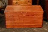 Hand Crafted Heart Pine Blanket Chest with Double Tills