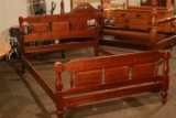 Hand Crafted Walnut Full Size Bed