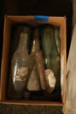 Box of Antique Bottles