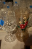 Vase & Crystal Candle Holder