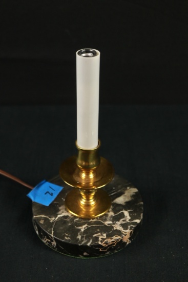 Marble & Brass Base Lamp